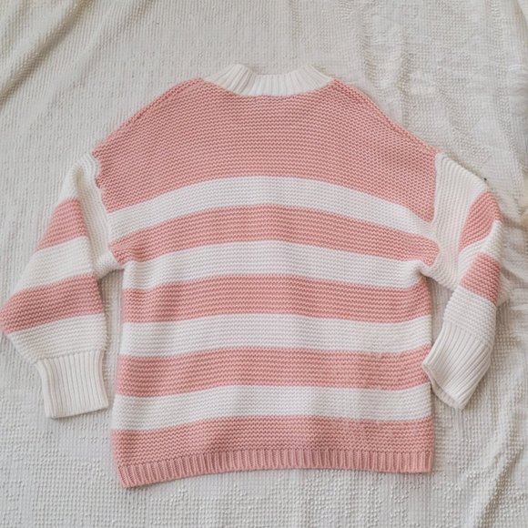 Pink Striped Sweater - Picture 5 of 6